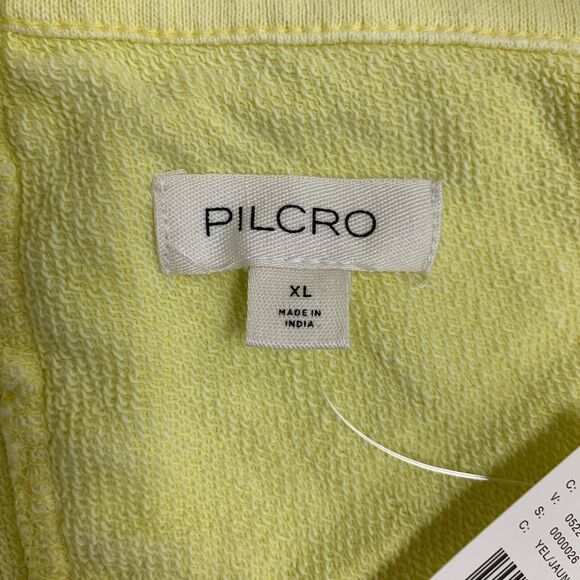 Pilcro Sweatshirt Womens XL Buttercup Crop Open Back Long Sleeve Anthropologie - Picture 10 of 15